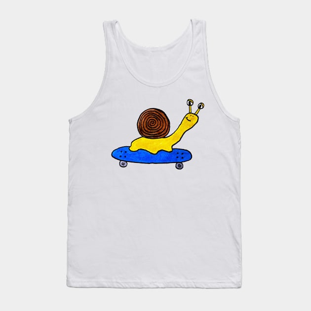 Skater Snail Tank Top by natees33